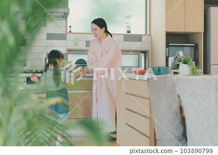 廚房 兒童 孩子 103890799