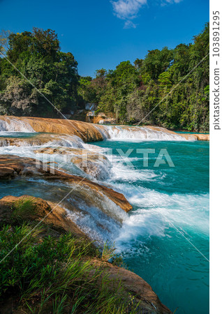 Agua Azul Waterfalls in Chiapas 103891295