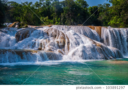 Agua Azul Waterfalls in Chiapas 103891297