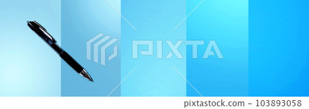 Black pen with shadow 103893058