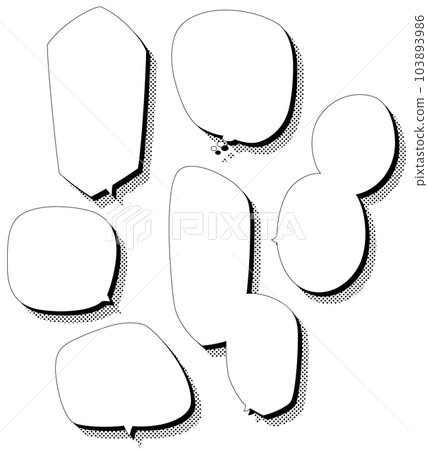 Simple speech bubble with shadow 5 black Simple speech bubble with shadow 5 black 103893986