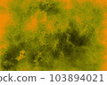 Background with dark green blended into the orange ground 103894021