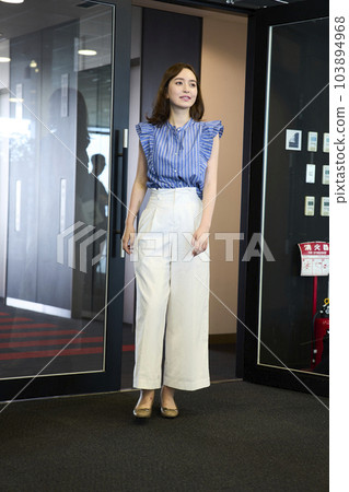 Fashionable woman going to the office Fashionable woman going to the office 103894968