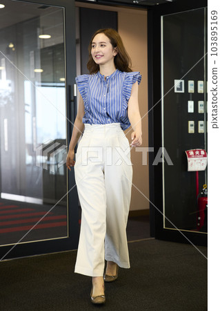 Fashionable woman going to the office 103895169