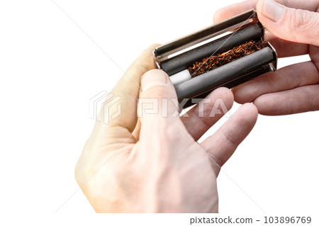 Smoking accessories. Machine for twisting cigarettes tobacco and paper. Manufacturing process. Smoking accessories. Machine for twisting cigarettes tobacco and paper. Manufacturing process. 103896769