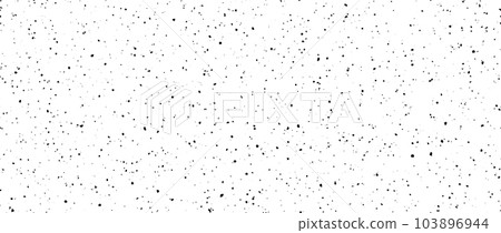 Seamless splashed dots texture. Black noise grain repeating pattern. Particles, splashes, drops, pieces, specks, speckles wallpaper. Random grunge gritty background. Vector backdrop Seamless splashed dots texture. Black noise grain repeating pattern. Particles, splashes, drops, pieces, specks, speckles wallpaper. Random grunge gritty background. Vector backdrop 103896944