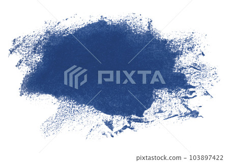 Blue brush isolated on white background. Watercolor Blue brush isolated on white background. Watercolor 103897422