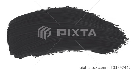 Shiny black gray brush watercolor painting isolated on white background. watercolor Shiny black gray brush watercolor painting isolated on white background. watercolor 103897442