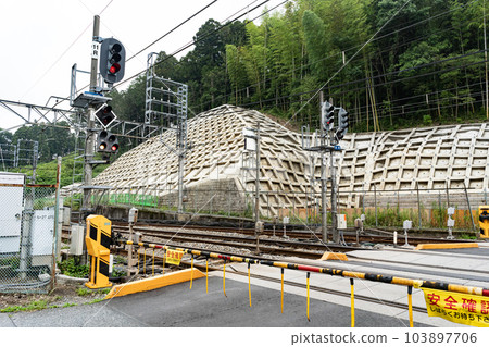 Railroad crossing Railroad crossing 103897706
