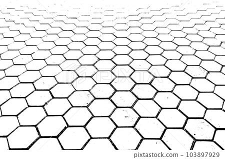 black and white hexagon silhouette texture background black and white hexagon silhouette texture background 103897929