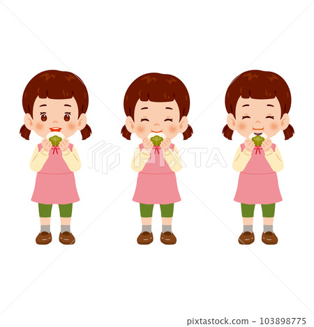 girl eating kashiwamochi 2 103898775