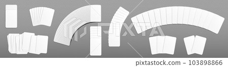 3d poker blank white play paper card game mockup 103898866
