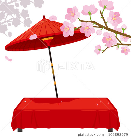 櫻花長凳背景 103898979