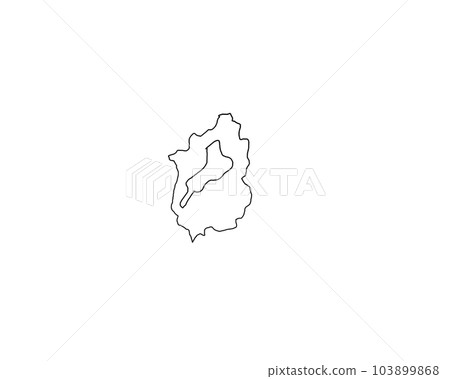 滋賀縣地形進入琵琶湖 滋賀縣地形進入琵琶湖 103899868