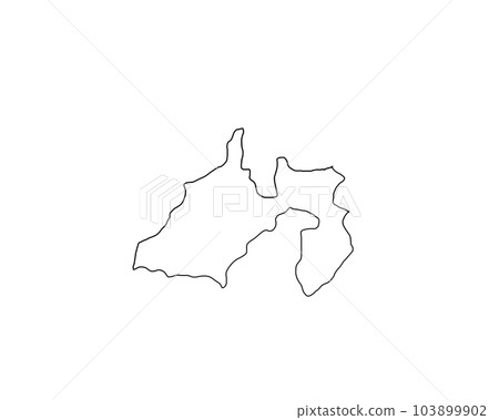 靜岡縣簡單地形圖 103899902