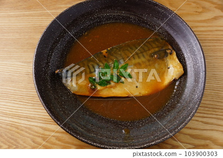 Mackerel stewed in miso Mackerel stewed in miso 103900303