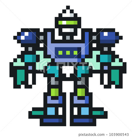 Pixel art of the original robot ③ 103900543