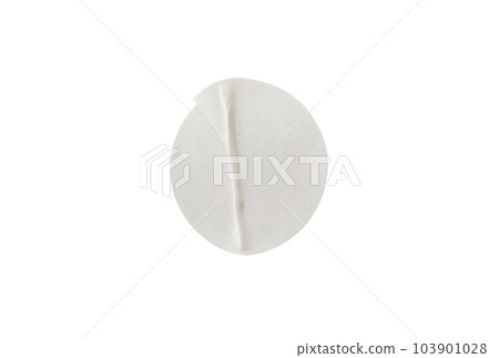 Blank white round paper sticker label isolated on white background with clipping path Blank white round paper sticker label isolated on white background with clipping path 103901028