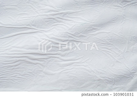 Blank white crumpled creased torn paper poster texture surface background 103901031