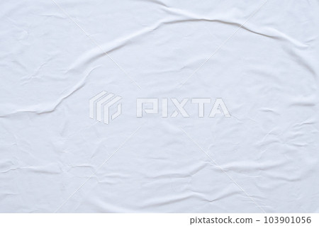 Blank white crumpled and creased paper poster texture background Blank white crumpled and creased paper poster texture background 103901056