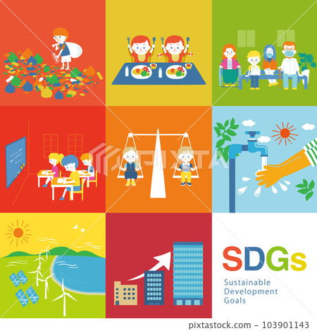 SDGs 1-8 插圖集 103901143
