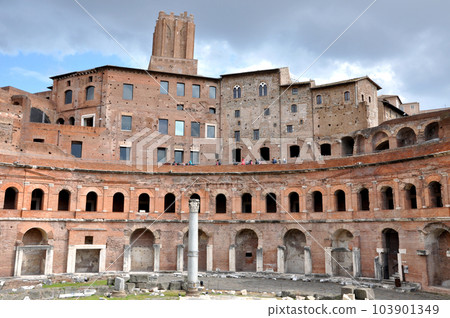 Roman Imperial forum of Emperor Trajan in Rome, Italy Roman Imperial forum of Emperor Trajan in Rome, Italy 103901349
