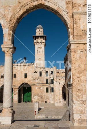 Traditional Islamic architecture. Temple Mount, Jerusalem Traditional Islamic architecture. Temple Mount, Jerusalem 103901536