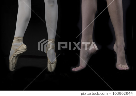 feet of the ballet dancers 103902044