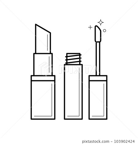 Lipstick linear icon 103902424