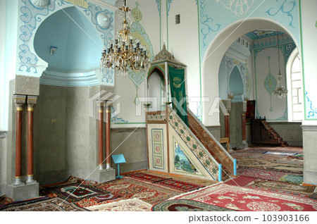 The interior of the Jumah mosque in Tbilisi, Georgia The interior of the Jumah mosque in Tbilisi, Georgia 103903166