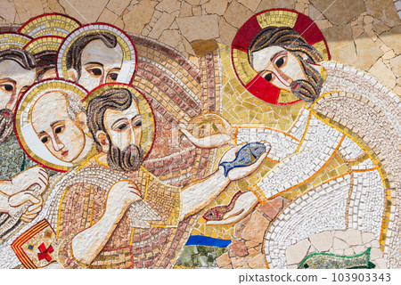 Religious christian mosaics in Ta Pinu, Malta 103903343