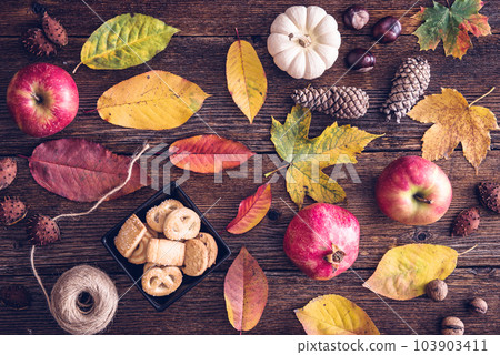Autumn still life background 103903411