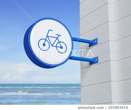 Business bicycle service concept, 3D rendering 103903419