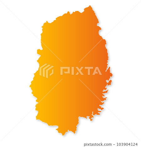Iwate Prefecture Map 103904124