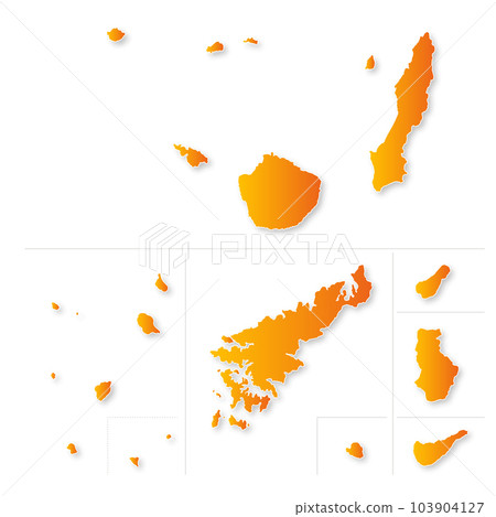 鹿兒島縣偏遠島嶼地圖 鹿兒島縣偏遠島嶼地圖 103904127