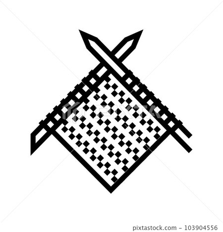handmade knit knitting wool line icon vector...-插圖素材 [103904556] - PIXTA圖庫