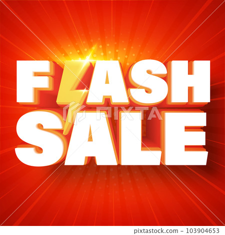 Flash sale banner template design for web or social media. Flash sale banner template design for web or social media. 103904653