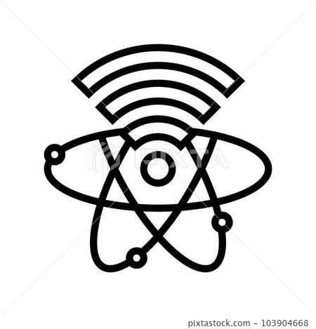 quantum internet future technology line icon vector illustration quantum internet future technology line icon vector illustration 103904668