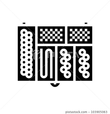 bead jewelry making kit toy baby glyph icon vector illustration 103905063