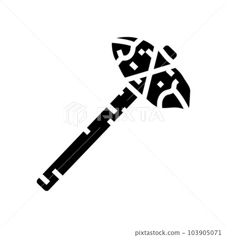 early stone tools human evolution glyph icon vector illustration early stone tools human evolution glyph icon vector illustration 103905071