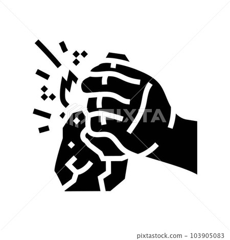 fire making human evolution glyph icon vector illustration fire making human evolution glyph icon vector illustration 103905083