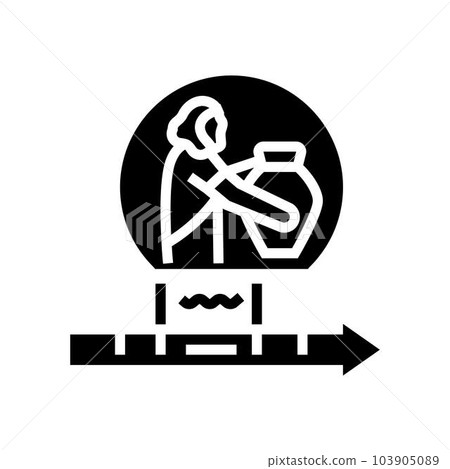 bronze age human evolution glyph icon vector illustration bronze age human evolution glyph icon vector illustration 103905089