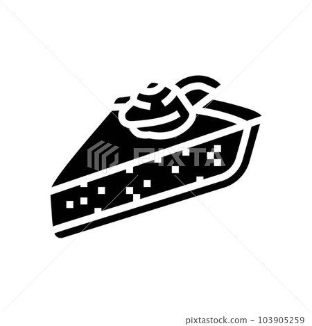 key lime pie slice sweet food glyph icon vector illustration key lime pie slice sweet food glyph icon vector illustration 103905259