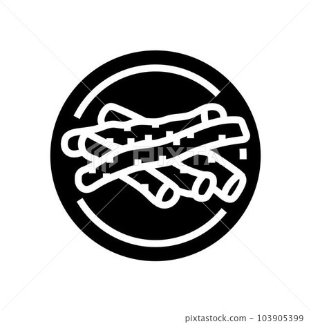 licorice root cosmetic plant glyph icon vector illustration licorice root cosmetic plant glyph icon vector illustration 103905399