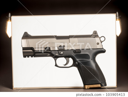 weapon - pistol illustration isolated 103905413