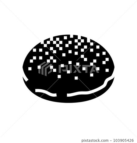 sourdough bun food meal glyph icon vector illustration 103905426