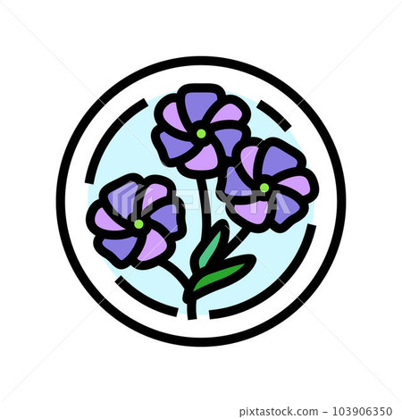 violet cosmetic plant color icon vector illustration violet cosmetic plant color icon vector illustration 103906350