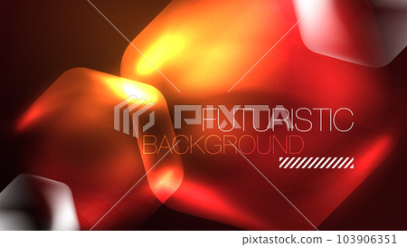 Glowing neon hexagons in dark space. Digital technology cyberspace hi-tech techno abstract background template Glowing neon hexagons in dark space. Digital technology cyberspace hi-tech techno abstract background template 103906351