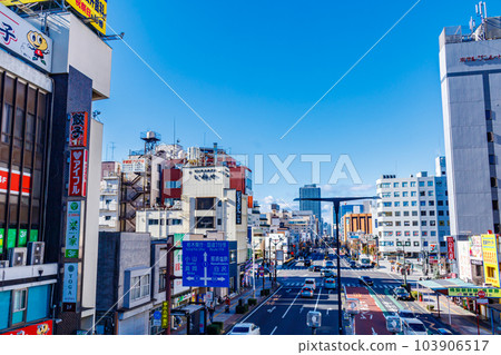 [Urban scenery in Tochigi] Urban scenery around Utsunomiya station 103906517