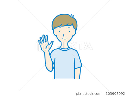 男孩上半身手指5 103907092